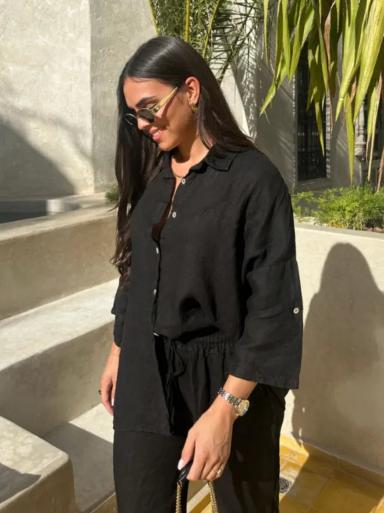 חליפת קיץ -פשתן