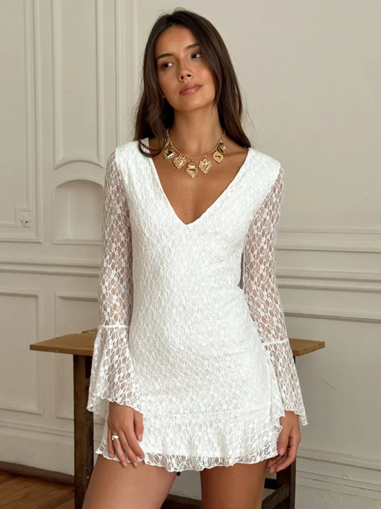 שמלת מיני תחרה