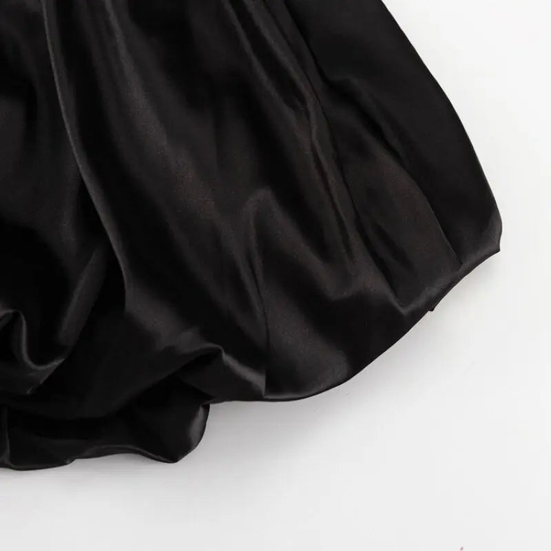 Brady שמלת מיני סטרפלס נפוחה