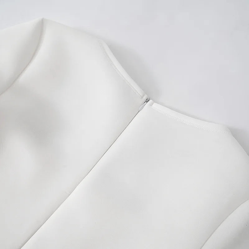 Sally שמלת מיני לבנה