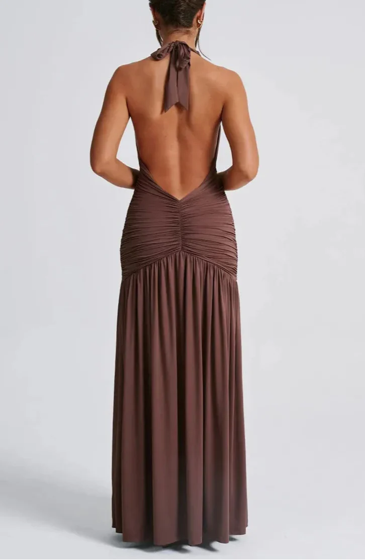 Ann שמלת מקסי סקסית