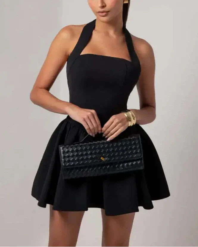 Ayla שמלת מיני קולר מחמיאה