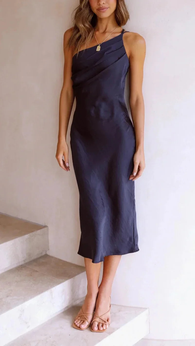 Monroe שמלת סאטן מידי