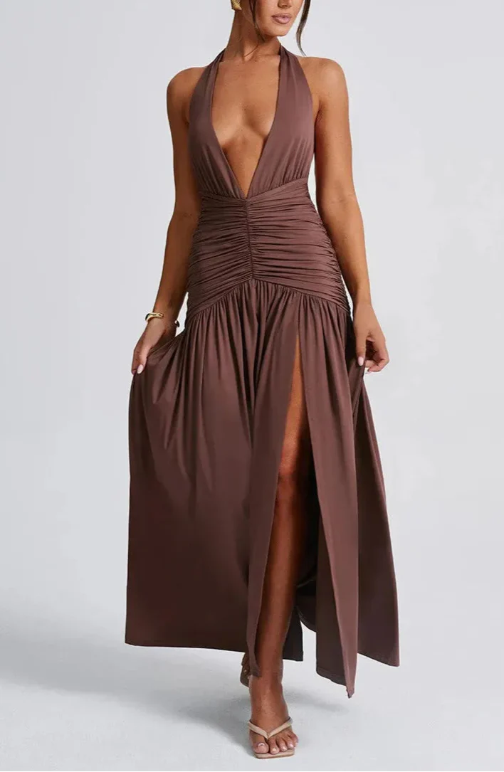 Ann שמלת מקסי סקסית