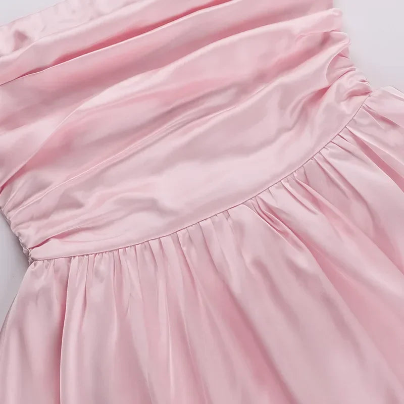 Fabian שמלת מיני סטרפלס עם חצאית נפוחה