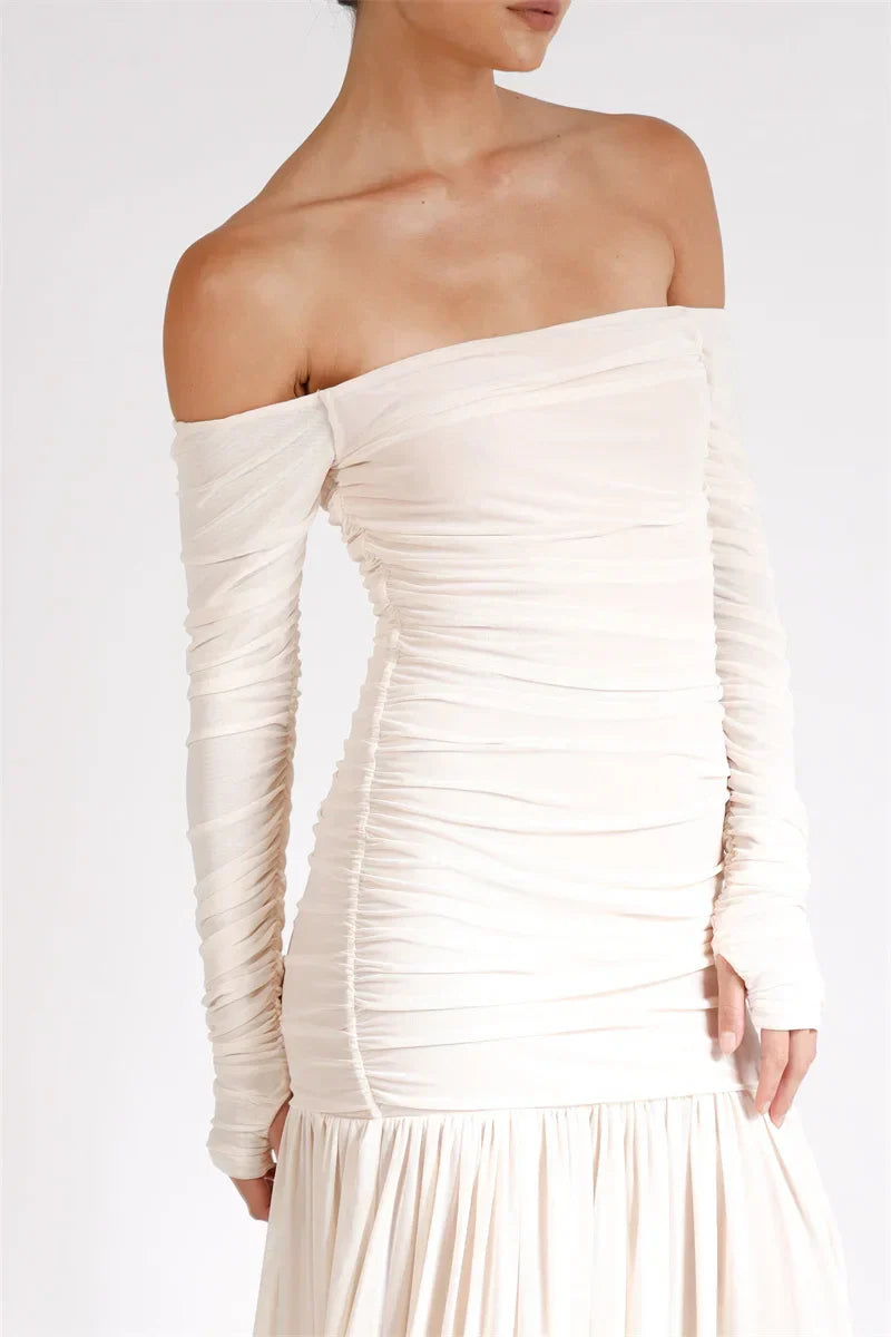 Vinny שמלת מידי אוף שולדר